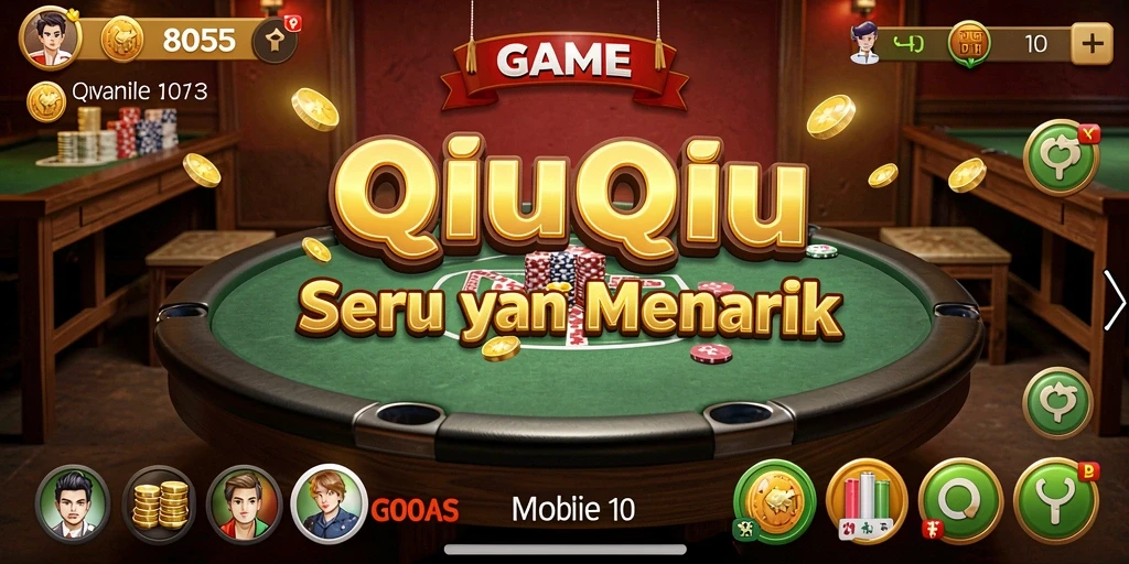 Tampilan gameplay menarik dari QiuQiu di 8055.