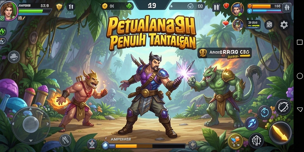 Tampilan gameplay seru dari AMPER88 dengan rintangan menantang.