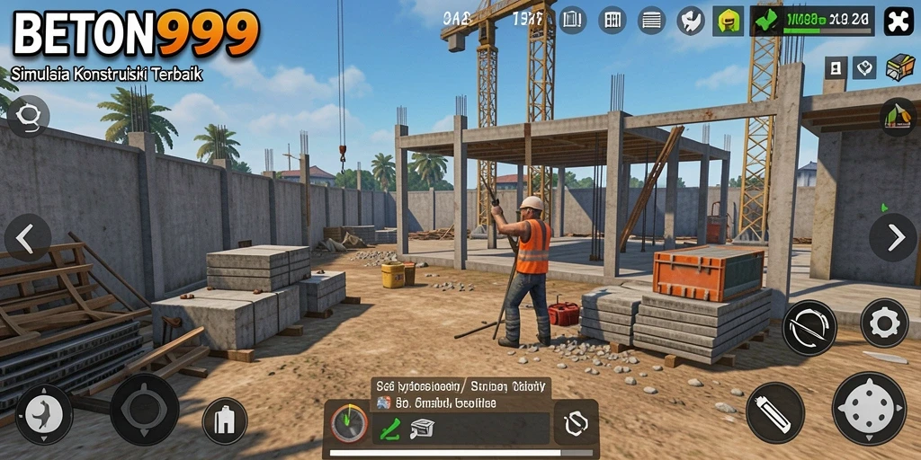 Gameplay BETON999 menampilkan simulasi konstruksi yang menarik.