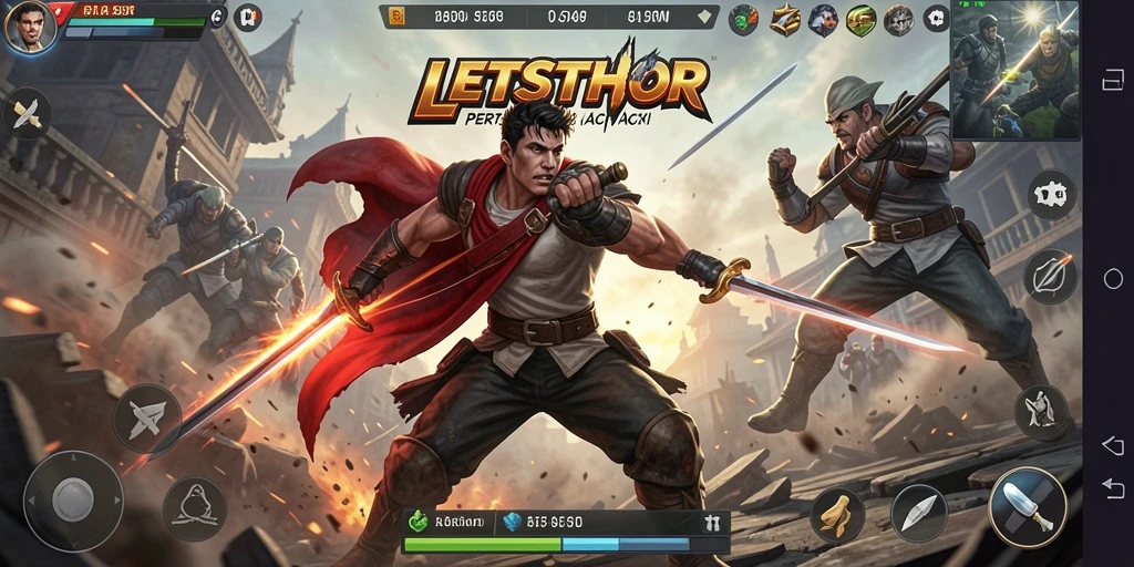 Gameplay LETSTHOR yang menegangkan dan mendebarkan.