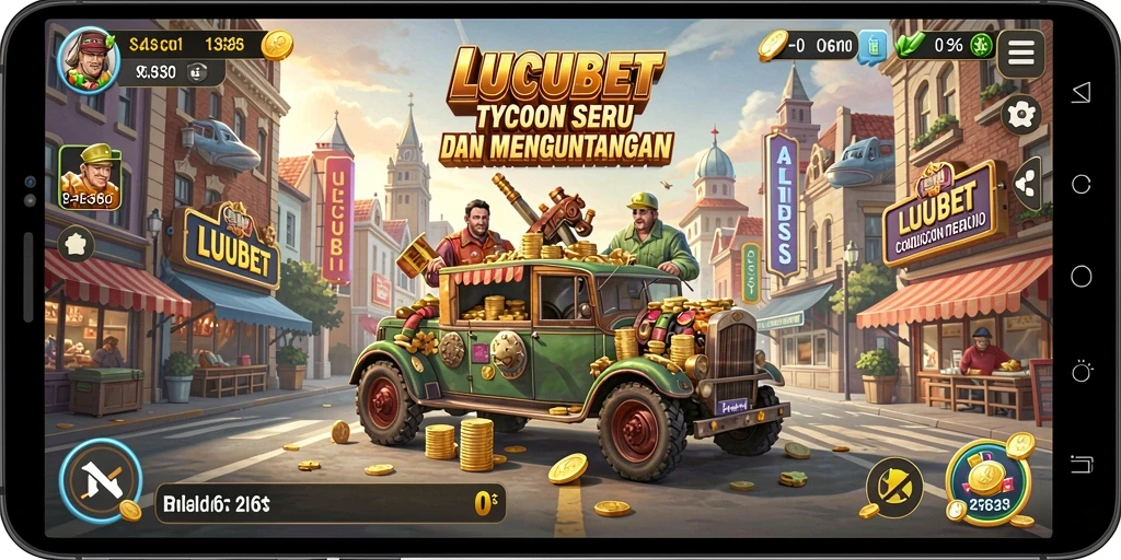 Tampilan gameplay LUCUBET yang memikat dan penuh strategi Tycoon.