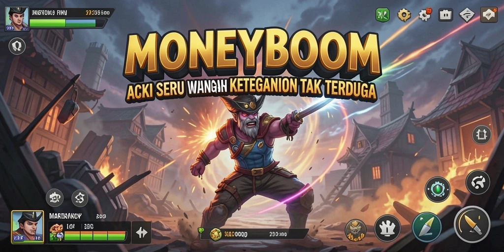 Tampilan aksi mendebarkan dari gameplay MONEYBOOM.