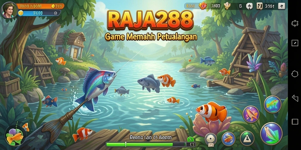 Tangkapan ikan yang spektakuler dalam gameplay RAJA288.