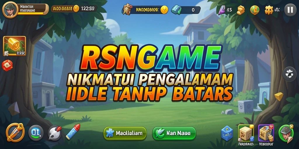 Screenshot RSNGAME menunjukkan gameplay yang menarik dengan elemen Idle.
