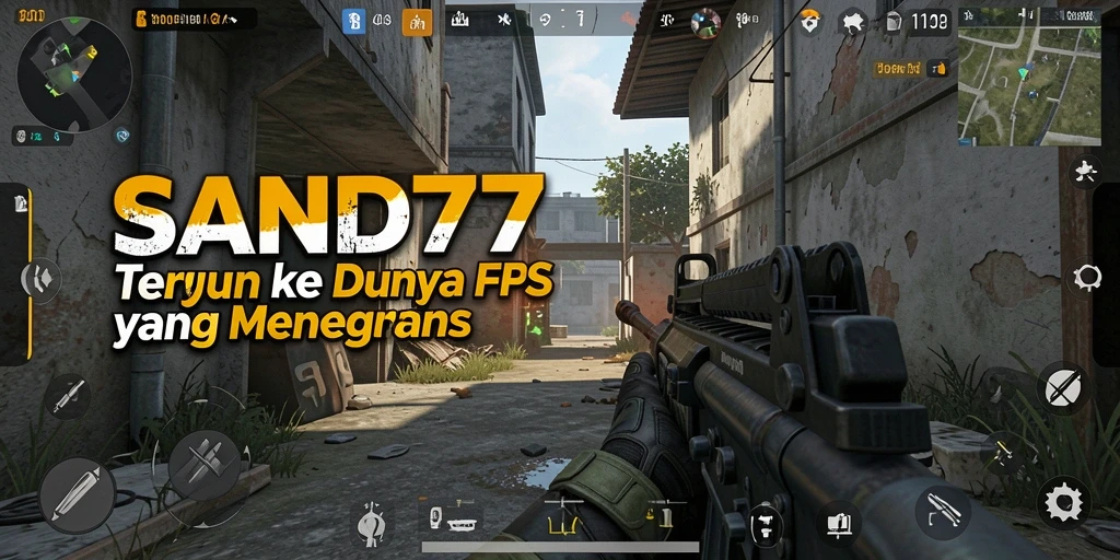 Tampilan gameplay SAND77 dengan grafis yang menakjubkan.