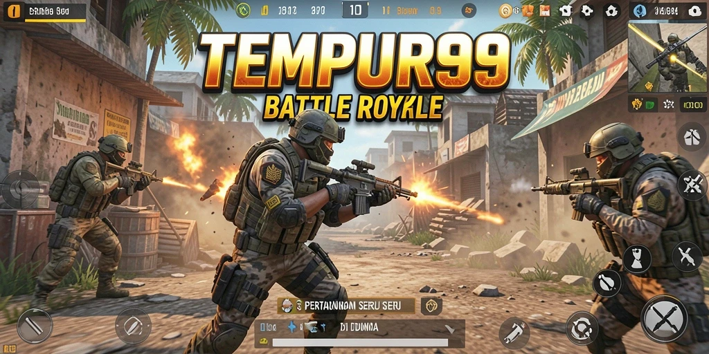 Tampilan gameplay seru dan menegangkan dari TEMPUR99.