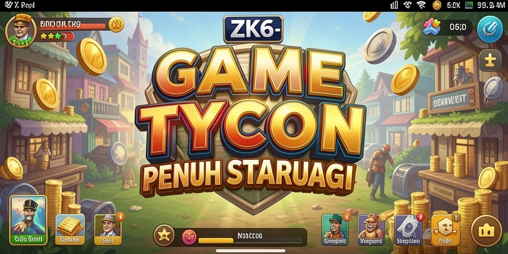 Tampilan menarik dari gameplay Tycoon di ZK6.