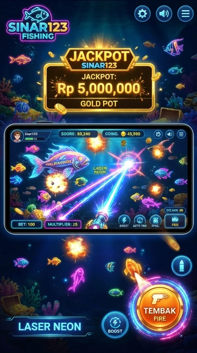 Tampilan antarmuka aplikasi 'sinar123' yang bersih dan user-friendly.